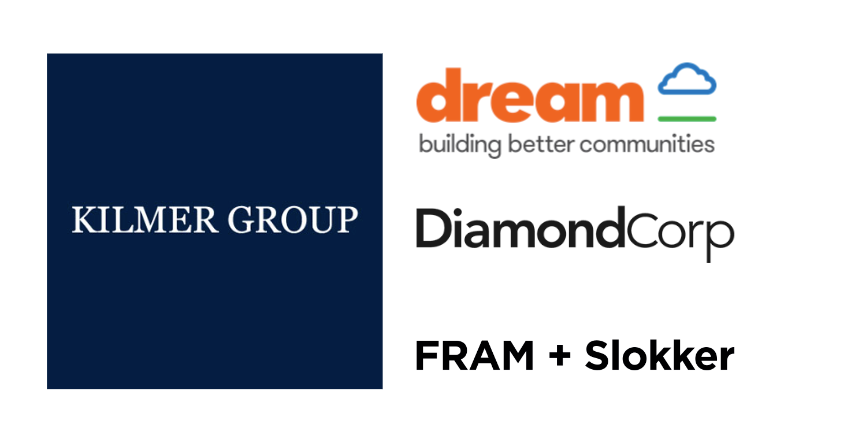 Kilmer Group, Dream Unlimited, Diamond Corp, FRAM + Slokker